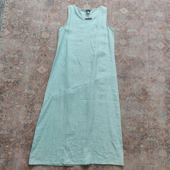 Organic Handkerchief Linen Tank Dress - Picture 9 of 10